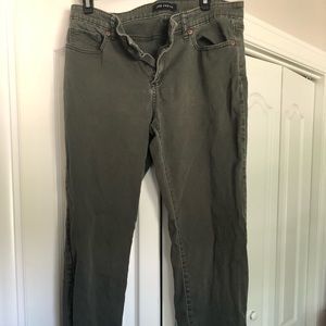 Joe fresh green acid wash jeans
